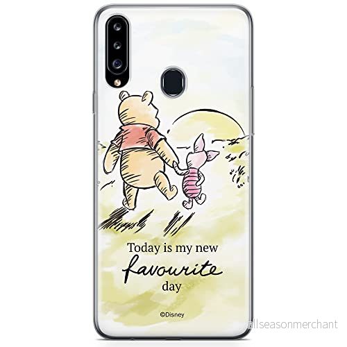 ERT GROUP mobiltelefonfodral för Samsung A20S originalt och officiellt licensierat Disney mönster Winnie the Pooh and friends 012 anpassad till formen på mobiltelefonen, fodral tillverkad av TPU plast 5904805435263