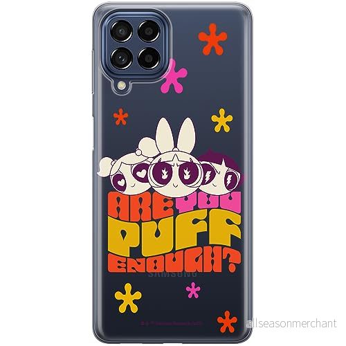 ERT GROUP mobiltelefonfodral för Samsung M53 5G originalt och officiellt licensierat The Powerpuff Girls mönster 043, gedeeltelijk transparant 5905511986445