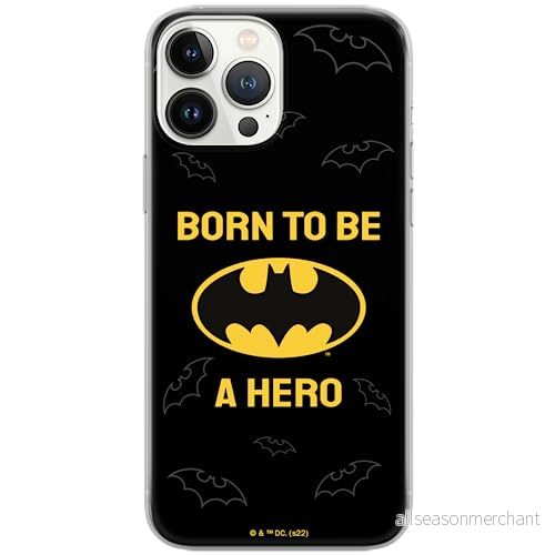 ERT GROUP mobiltelefonfodral för Iphone 13 PRO originalt och officiellt licensierat DC mönster Batman 058 optimalt anpassad till formen på mobiltelefonen, fodral tillverkad av TPU plast 5905131539113
