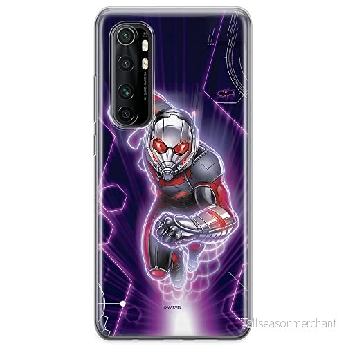 ERT GROUP mobiltelefonfodral för Xiaomi MI NOTE 10 Lite originalt och officiellt licensierat Marvel mönster Ant Man 001 optimalt anpassad till formen på mobiltelefonen, fodral tillverkad av TPU plast 5904805591853