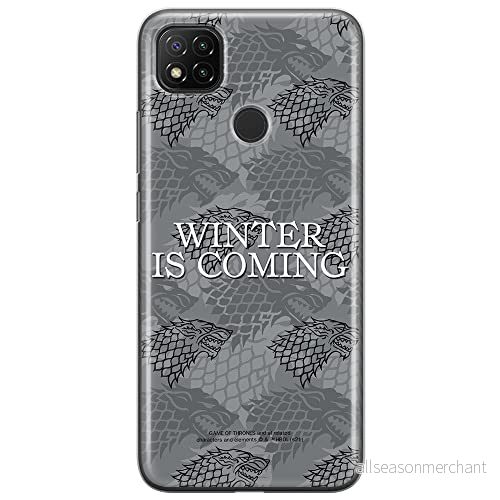 ERT GROUP mobiltelefonfodral för Xiaomi REDMI 9C originalt och officiellt licensierat Game od Thrones mönster of 019 anpassad till formen på mobiltelefonen, fodral tillverkad av TPU plast 5903932692242