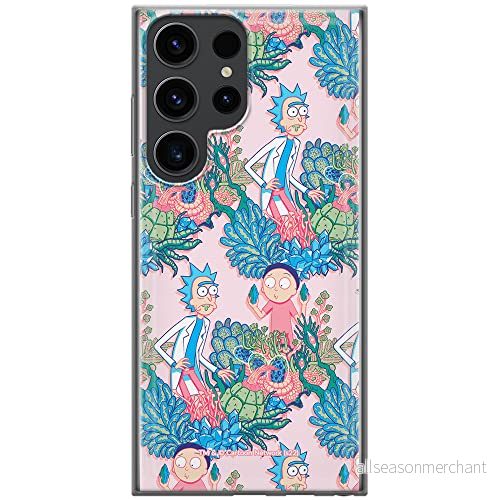 ERT GROUP mobiltelefonfodral för Samsung S23 ULTRA originalt och officiellt licensierat Rick and Morty mönster & 021 anpassad till formen på mobiltelefonen, fodral tillverkad av TPU plast 5905511474850
