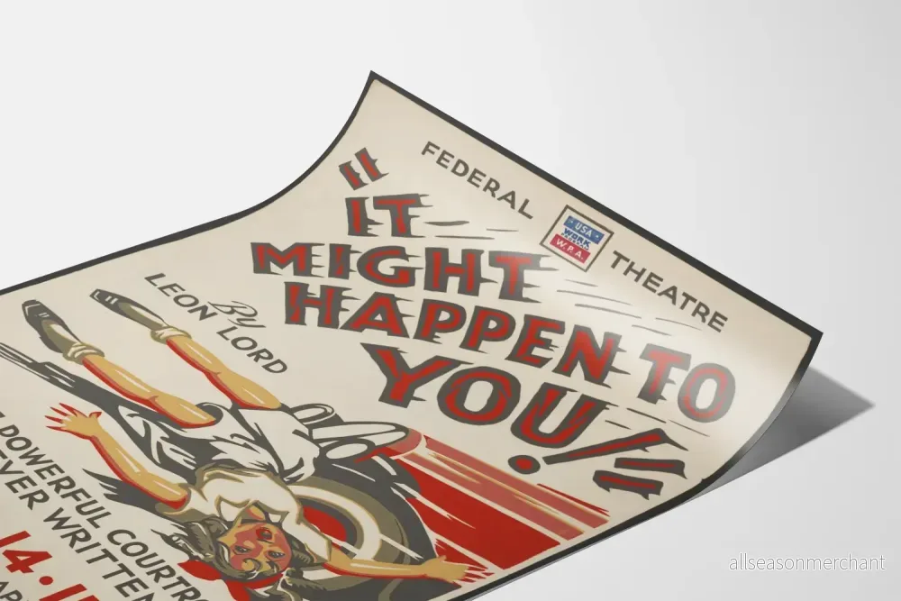 Vintage teaterposter It Might Happen to You - Bild 3