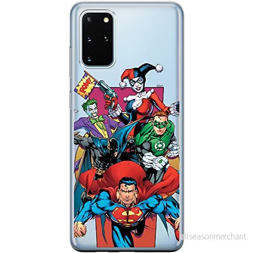 ERT GROUP mobiltelefonfodral för Samsung S20 PLUS / S11 originalt och officiellt licensierat DC mönster Justice League 004 Vit optimalt anpassad till formen på mobiltelefonen, gedeeltelijk transparant 5903537536316