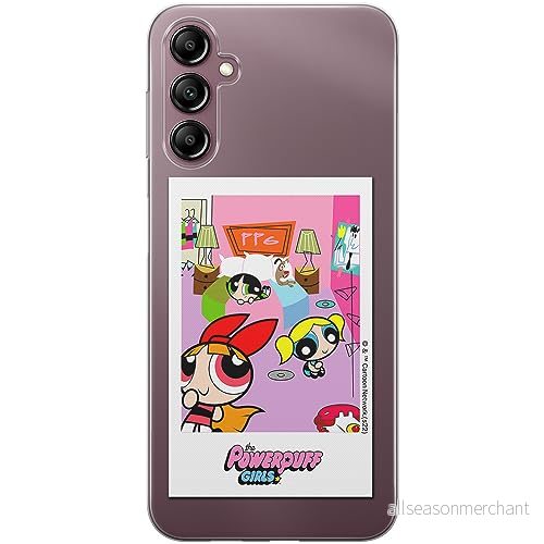 ERT GROUP mobiltelefonfodral för Samsung A14 4G/5G originalt och officiellt licensierat The Powerpuff Girls mönster 021 optimalt anpassad till formen på mobiltelefonen, gedeeltelijk transparant 5905511968335