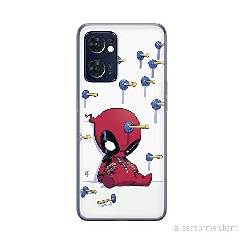 ERT GROUP mobiltelefonfodral för Oppo RENO 7 5G originalt och officiellt licensierat Marvel mönster Deadpool 005 optimalt anpassad till formen på mobiltelefonen, fodral tillverkad av TPU plast 5905511309183