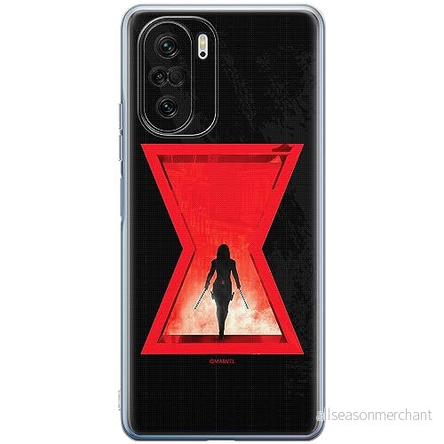ERT GROUP mobiltelefonfodral för Xiaomi MI 11i/ REDMI K40/K40 PRO/POCO F3/ F3 PRO originalt och officiellt licensierat Marvel mönster Black Widow 009, fodral tillverkad av TPU plast 5905511877613