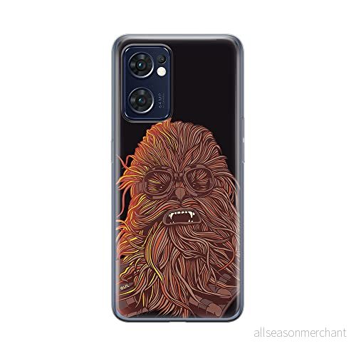 ERT GROUP mobiltelefonfodral för Oppo RENO 7 5G originalt och officiellt licensierat Star Wars mönster Chewbacca 007 optimalt anpassad till formen på mobiltelefonen, fodral tillverkad av TPU plast 5905511311858