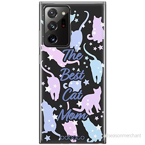 ERT GROUP mobiltelefonfodral för Samsung GALAXY NOTE 20 ULTRA originalt och officiellt licensierat Babaco mönster Cats 017 optimalt anpassad till formen på mobiltelefonen, gedeeltelijk transparant 5905131075857
