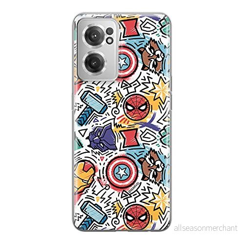 ERT GROUP mobiltelefonfodral för Oneplus NORD CE 2 originalt och officiellt licensierat Marvel mönster Avengers 027 optimalt anpassad till formen på mobiltelefonen, fodral tillverkad av TPU plast 5905511290900