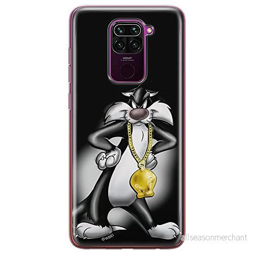ERT GROUP mobiltelefonfodral för Xiaomi REDMI NOTE 9 originalt och officiellt licensierat Looney Tunes mönster Sylvester 002 anpassad till formen på mobiltelefonen, fodral tillverkad av TPU plast 5903040337349