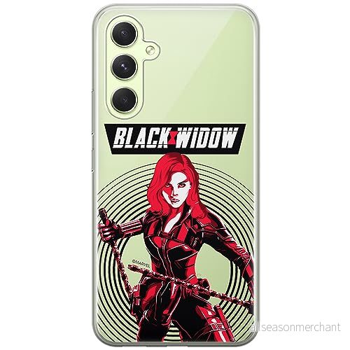 ERT GROUP mobiltelefonfodral för Samsung A54 5G originalt och officiellt licensierat Marvel mönster Black Widow 008 optimalt anpassad till formen på mobiltelefonen, gedeeltelijk transparant 5905511816216