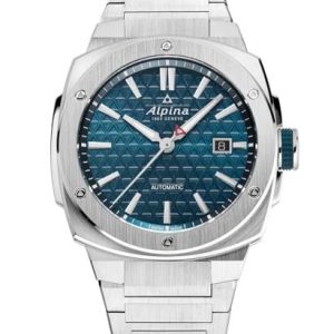 Alpina Analog Quartz Mens klocka med rem i rostfritt stål mid 39659, Silver 7630428476762 Alpina Analog Quartz Mens klocka med rem i rostfritt stål mid 39659, Silver 7630428476762