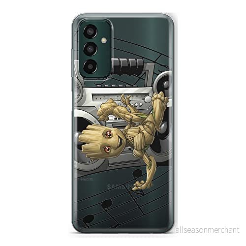 ERT GROUP mobiltelefonfodral för Samsung M13 4G originalt och officiellt licensierat Marvel mönster Groot 004 optimalt anpassad till formen på mobiltelefonen, gedeeltelijk transparant 5905511322878