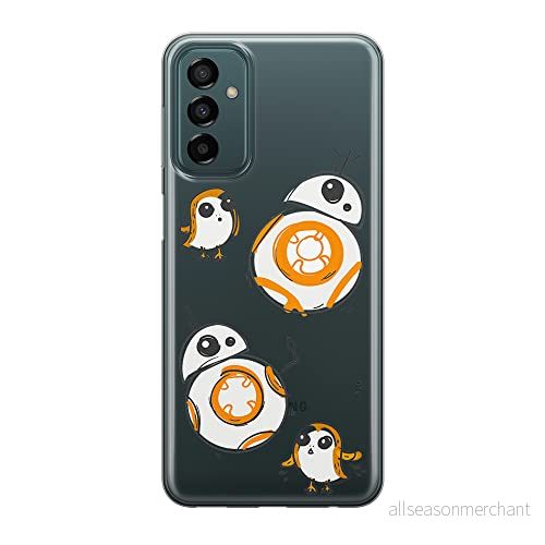 ERT GROUP mobiltelefonfodral för Samsung M13 4G/M23 5G/F23 originalt och officiellt licensierat Star Wars mönster BB 8 010 optimalt anpassad till formen på mobiltelefonen, gedeeltelijk transparant 5905511363765