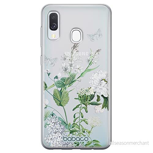 ERT GROUP mobiltelefonfodral för Samsung A40 originalt och officiellt licensierat Babaco mönster Flowers 033 optimalt anpassad till formen på mobiltelefonen, gedeeltelijk transparant 5905131287656