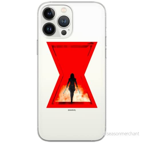 ERT GROUP mobiltelefonfodral för Huawei P30 Lite originalt och officiellt licensierat Marvel mönster Black Widow 009 Vit optimalt anpassad till formen på mobiltelefonen, gedeeltelijk transparant 5903537664231