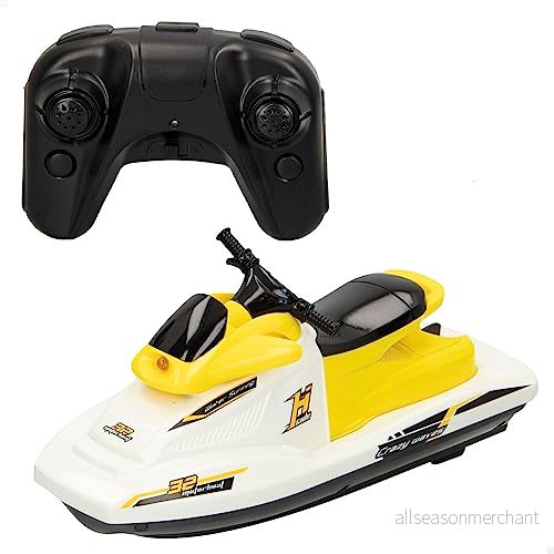 ColorBaby 49987 Radiostyrd vattenmotor båtmotor, skala 1:47, innehåller 2 stycken, batteri ingår, radiostyrda båtar, RC vattenskoter, radiokontroll, barnleksaker 8412842499874