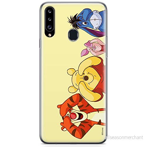 ERT GROUP mobiltelefonfodral för Samsung A20S originalt och officiellt licensierat Disney mönster Winnie the Pooh and friends 036 anpassad till formen på mobiltelefonen, fodral tillverkad av TPU plast 5903537550879