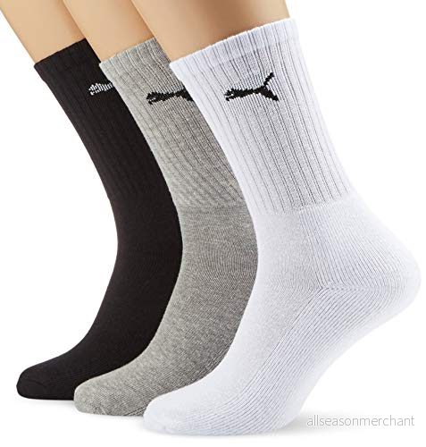 PUMA strumpor (förpackning med 3), Grå/vit/svart grå/vit/svart, 73 EU 8713537645652