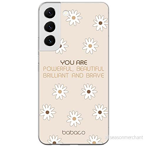 ERT GROUP mobiltelefonfodral för Samsung S22 originalt och officiellt licensierat Babaco mönster Positive vibes 003 optimalt anpassad till formen på mobiltelefonen, fodral tillverkad av TPU plast 5904805308604