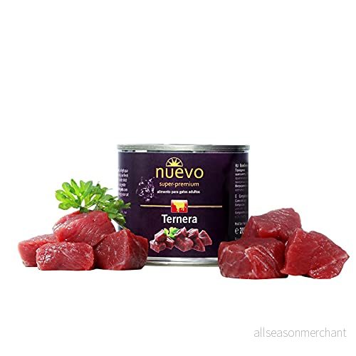 NUEVO Vuxen kattburk: nötkött, 200 g, katt 4250231595196