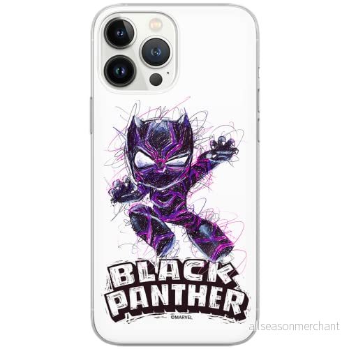 ERT GROUP mobiltelefonfodral för Huawei P30 originalt och officiellt licensierat Marvel mönster Black Panther 017 Vit optimalt anpassad till formen på mobiltelefonen, fodral tillverkad av TPU plast 5904805231520