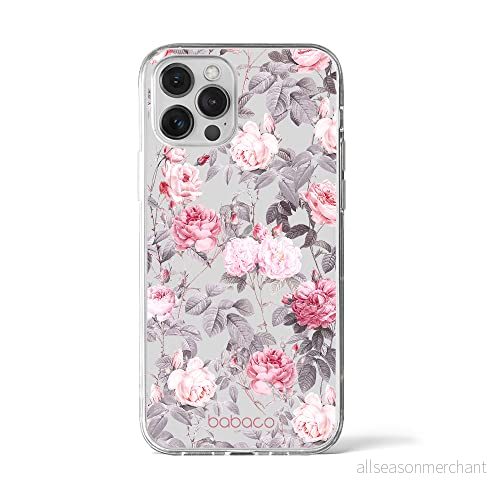 ERT GROUP mobiltelefonfodral för Iphone 12 PRO MAX originalt och officiellt licensierat Babaco mönster Flowers 054 optimalt anpassad till formen på mobiltelefonen, gedeeltelijk transparant 5905131353481