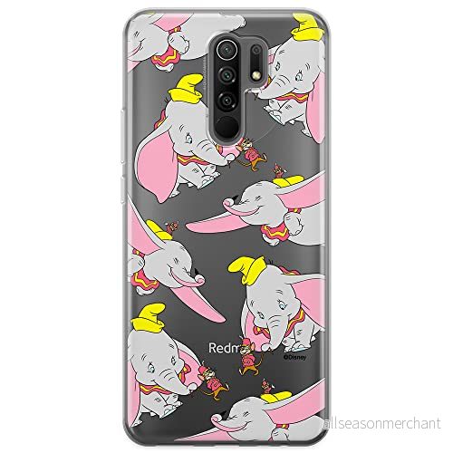 ERT GROUP mobiltelefonfodral för Xiaomi REDMI 9 originalt och officiellt licensierat Disney mönster Dumbo 016 optimalt anpassad till formen på mobiltelefonen, gedeeltelijk transparant 5905131804440
