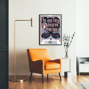 Vintageposter No One Ever Loved You More Than I - Retro Väggdekoration - Bild 2