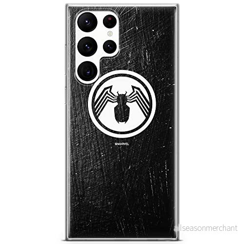 ERT GROUP mobiltelefonfodral för Samsung S22 ULTRA originalt och officiellt licensierat Marvel mönster Venom 001 optimalt anpassad till formen på mobiltelefonen, fodral tillverkad av TPU plast 5904805281174
