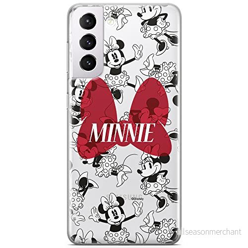 ERT GROUP mobiltelefonfodral för Samsung S21 originalt och officiellt licensierat Disney mönster Minnie 048 optimalt anpassad till formen på mobiltelefonen, gedeeltelijk transparant 5903932298512