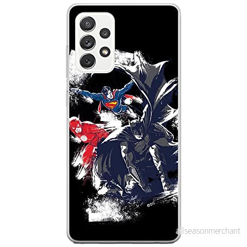 ERT GROUP mobiltelefonfodral för Samsung A52 5G / LTE 4G A52S originalt och officiellt licensierat DC mönster Justice League 002, fodral tillverkad av TPU plast 5903040070932