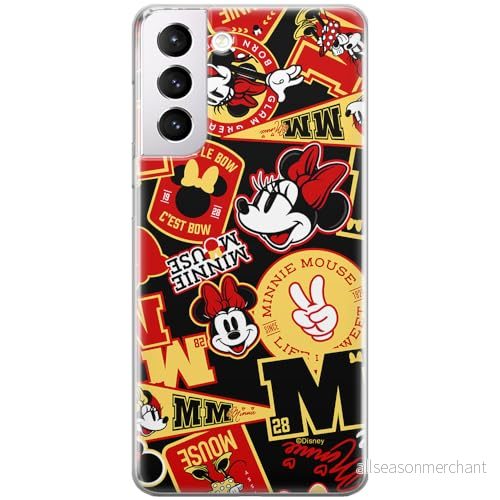 ERT GROUP mobiltelefonfodral för Samsung S21 PLUS originalt och officiellt licensierat Disney mönster Minnie 074 optimalt anpassad till formen på mobiltelefonen, fodral tillverkad av TPU plast 5905795026165