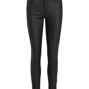 Vila 14036194 VICOMMIT belagd RWSS New Pant NOOS, Svart (Black), L 5710637684188
