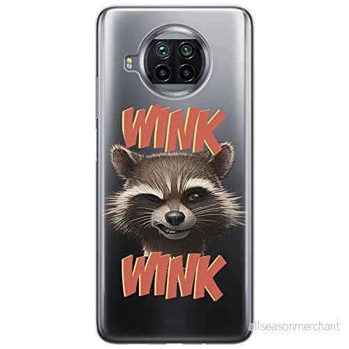 ERT GROUP mobiltelefonfodral för Xiaomi REDMI NOTE 9T originalt och officiellt licensierat Marvel mönster Rocket 003 optimalt anpassad till formen på mobiltelefonen, gedeeltelijk transparant 5904805648496