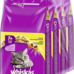 Whiskas Senior 7+ torrfoder för katt med kyckling, 6 påsar, x 1,9 kg högkvalitativt katter från 7 år och äldre 5900951258619 Whiskas Senior 7+ torrfoder för katt med kyckling, 6 påsar, x 1,9 kg högkvalitativt katter från 7 år och äldre 5900951258619