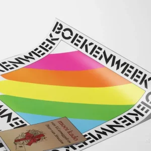 Vintage färgglad väggdekorationsposter för Bokveckan - Bild 3
