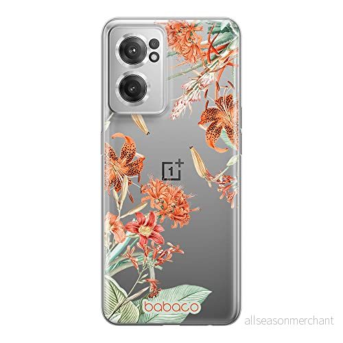 ERT GROUP mobiltelefonfodral för Oneplus NORD CE 2 originalt och officiellt licensierat Babaco mönster Flowers 057 optimalt anpassad till formen på mobiltelefonen, gedeeltelijk transparant 5905511293499