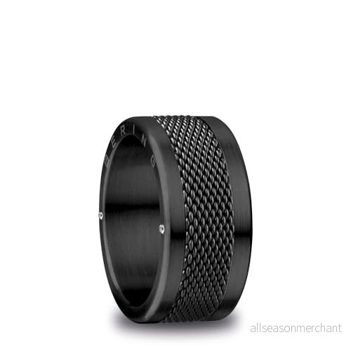 BERING Herrring i svart glänsande Arctic Symphony Collection med Rostfritt stål Arve 7, stål, Ingen ädelsten 5710718270514