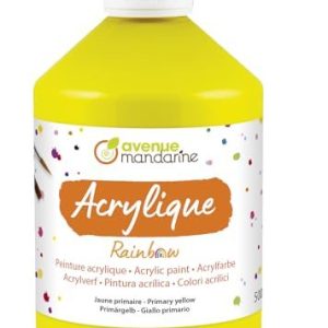 Rainbo matt akrylfärg, primärgul kruka 500 ml idealisk barnaktiviteter i skolan RB0250500700C 5411711441566 Rainbo matt akrylfärg, primärgul kruka 500 ml idealisk barnaktiviteter i skolan RB0250500700C 5411711441566
