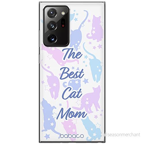 ERT GROUP mobiltelefonfodral för Samsung GALAXY NOTE 20 ULTRA originalt och officiellt licensierat Babaco mönster Cats 017 anpassad till formen på mobiltelefonen, fodral tillverkad av TPU plast 5905131083050