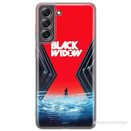 ERT GROUP mobiltelefonfodral för Samsung S21 FE originalt och officiellt licensierat Marvel mönster Black Widow 001 optimalt anpassad till formen på mobiltelefonen, fodral tillverkad av TPU plast 5904805507854