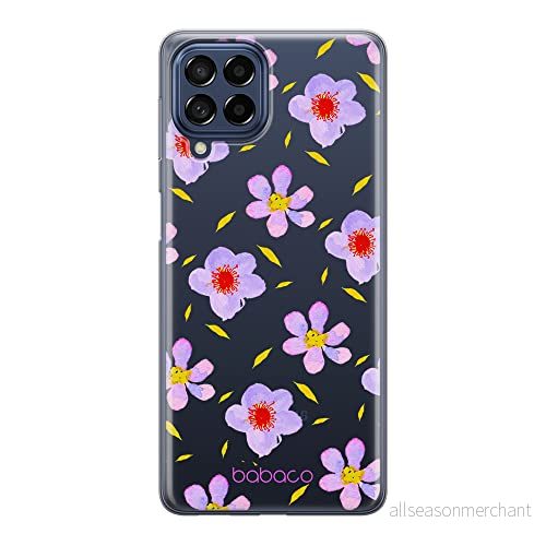 ERT GROUP mobiltelefonfodral för Samsung M53 5G originalt och officiellt licensierat Babaco mönster Flowers 022 optimalt anpassad till formen på mobiltelefonen, gedeeltelijk transparant 5905511386047