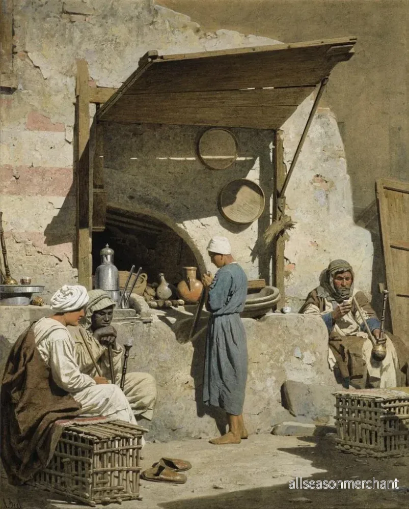 Målning Le Café - Adolf Seel | Konsttryck - Bild 2