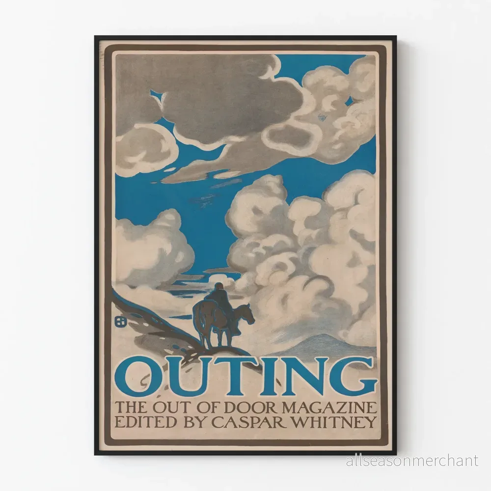 Vintageposter för Outing magazine av Caspar Whitney