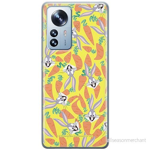 ERT GROUP mobiltelefonfodral för Xiaomi 12 / 12X originalt och officiellt licensierat Looney Tunes mönster Bugs 017 optimalt anpassad till formen på mobiltelefonen, fodral tillverkad av TPU plast 5905795081461