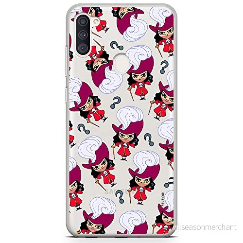 ERT GROUP mobiltelefonfodral för Samsung A11 / M11 originalt och officiellt licensierat Disney mönster James Hook 002 optimalt anpassad till formen på mobiltelefonen, gedeeltelijk transparant 5905131452344