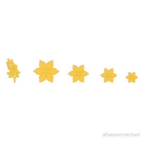 Nellie's Choice Shape Dies Set Julstjärna 5 Cutting och Skärschablon på 2,1 x 2,4 till 4,7 5,4 cm för Korttillverkning, Pyssel, Scrapbooking, Hantverk Lämplig Stansmaskiner 8720512094343