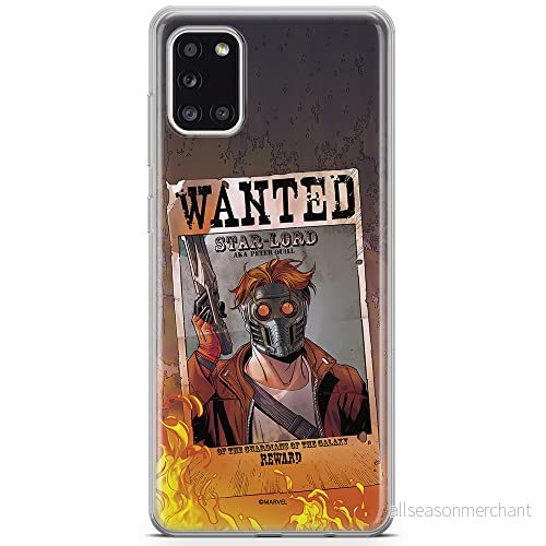 ERT GROUP mobiltelefonfodral för Samsung A31 originalt och officiellt licensierat Marvel mönster Star Lord 001 optimalt anpassad till formen på mobiltelefonen, fodral tillverkad av TPU plast 5903040214671